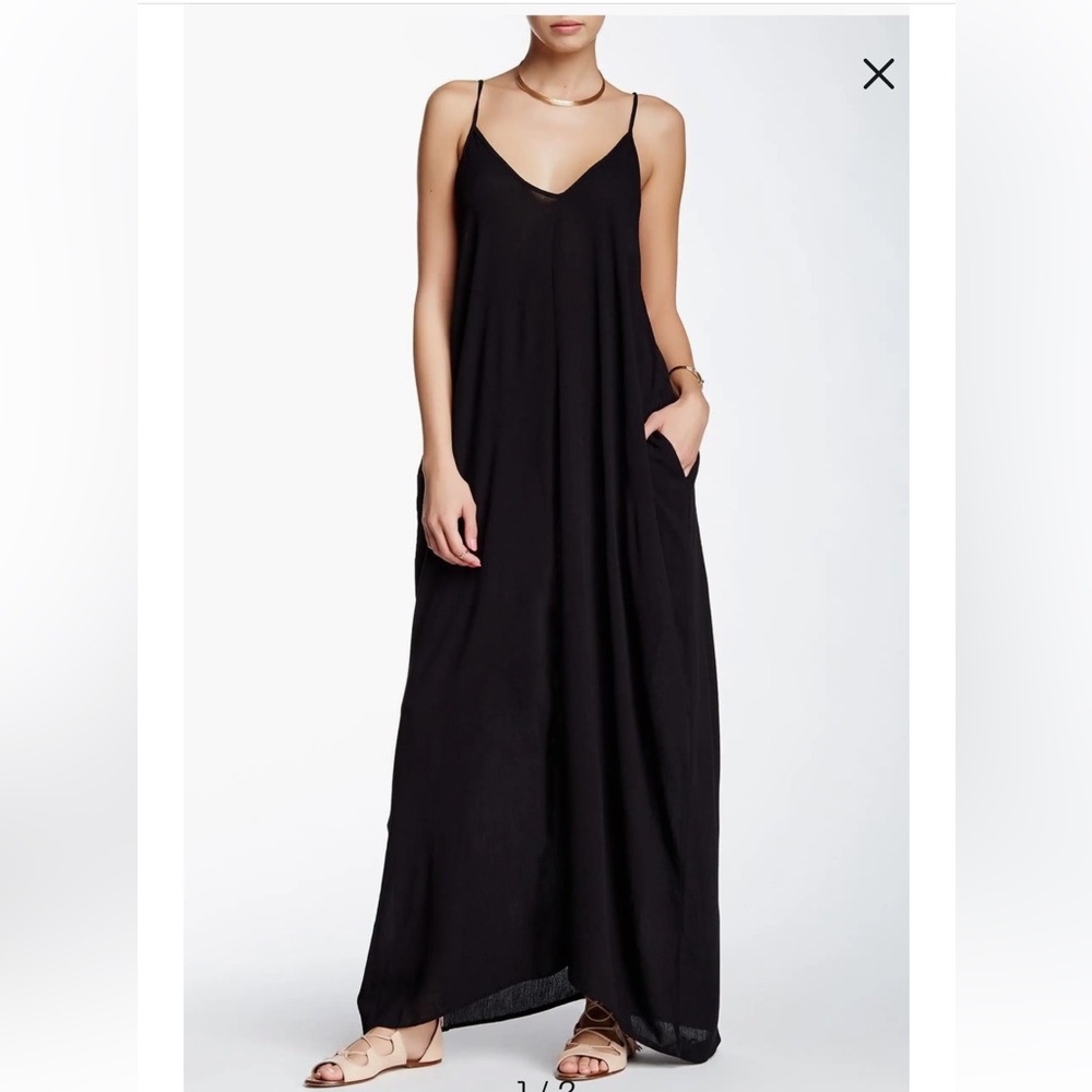 Lovestitch Gauze Maxi Dress with Pockets NWOT